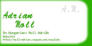 adrian moll business card